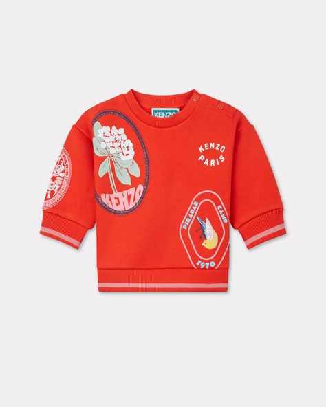 'KENZO Tour' cotton sweatshirt.
Motifs on the front and back.
Round neck.
Press-stud fastening on the shoulder. Back Round, Polo Sweatshirt, Kenzo Kids, Cardigan Shirt, Sweatshirt Dress, Sweatshirt Designs, Mules Shoes, Primavera Estate, Sweater Hoodie