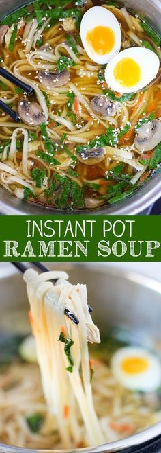 Instant Pot Pressure Cooker Ramen Soup Soup Recipes Ramen, Pressure Cooker Ramen, Instant Pot Ramen, Recipes Ramen, Instant Pot Soup Recipes, Ramen Soup, Instant Pot Soup, Instapot Recipes, Instant Pot Pressure Cooker