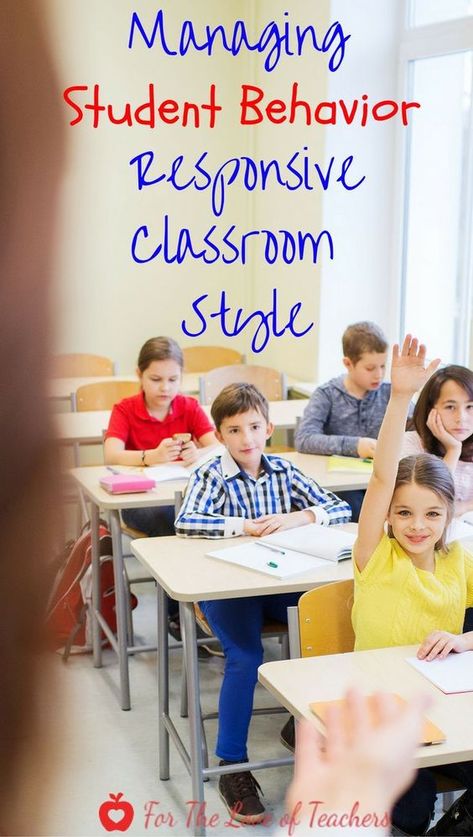 Classroom management of student behavior is difficult. That's why it is so important to have management strategies in place at the beginning of the school year. The Responsive Classroom approach is one that helps teachers to respectfully help students learn from their mistakes. Learn how to manage student behavior Responsive Classroom style at For The Love of Teachers. Alternative Classroom, Teachers Activities, Behavior Goals, Intervention Classroom, Student Style, Classroom Style, Fall Classroom, Responsive Classroom, Behavior Interventions