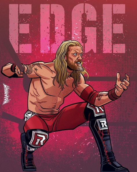 Nolan Harris (@nolanium) posted on Instagram: “Here’s a better look at last weeks @edgeratedr illustration. #edge #ratedrsuperstar #adamcopeland #royalrumble #wrestlemania #wwe #wweart…” • Feb 4, 2020 at 3:36pm UTC Edge Wwe, Wwe Edge, Mandalorian Poster, Wwe Game, World Championship Wrestling, Wallpaper 2023, Wwe Royal Rumble, Wrestling Posters, Wwe Pictures