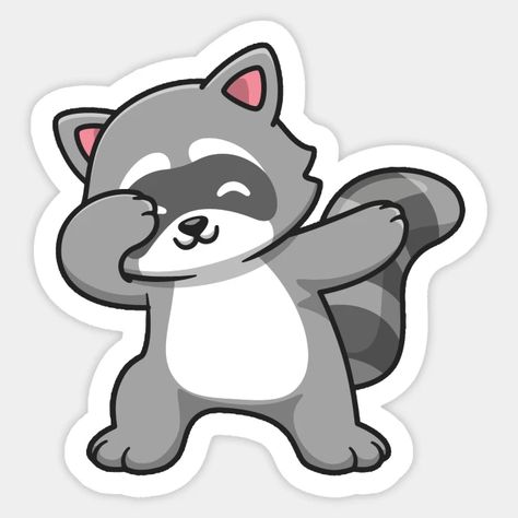 Cute Raccoon, Lantern Festival, Dope Art, Racoon, Printable Stickers, Cartoon Design, Bts Photo, Sticker Art, Cute Stickers