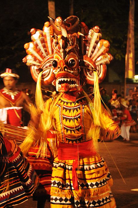 https://flic.kr/p/8Hndsr | Ambalangoda Masks | Traditional Sri Lankan Mask Dancing at the Perahera. Sri Lankan Mask, Sri Lankan Clothes, Madagascar Culture, Museum Workshop, Tongan Culture, Wooden Masks, Traditional Mask, Meditating Buddha Statue, Balkan Food