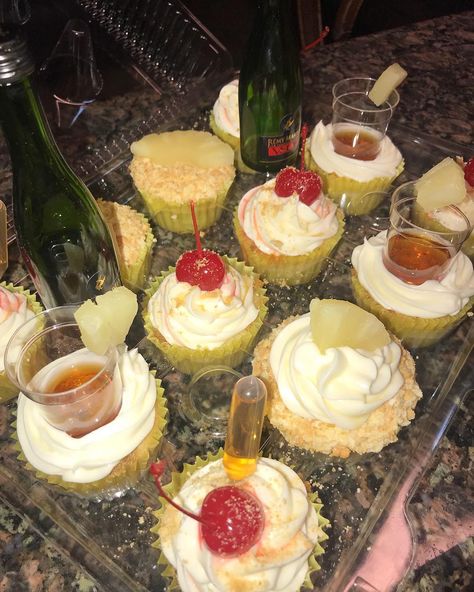 Upside Down Cupcakes, Pineapple Upside Down Cupcakes, Pineapple Cupcakes, Remy Martin, Pineapple Upside, Pineapple Upside Down, Upside Down, Mini Cheesecake, Pineapple