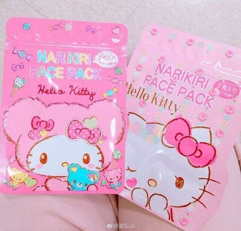 Penyimpanan Makeup, Aesthetic Face, Hello Kitty Face, Face Mask Aesthetic, Mask Aesthetic, Hello Kitty Aesthetic, Aesthetic Couple, Hello Kit, Pastel Pink Aesthetic