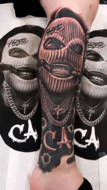 Chicano Gangster Tattoo Designs, Ski Mask Tattoo Design, Gangster Tattoos Mafia, Chicano Tattoo Design Ideas, Chest Tattoo Birds, Chicano Tattoos Gangsters, Tattoo Gangster, Ski Mask Tattoo, Tattoo Mask