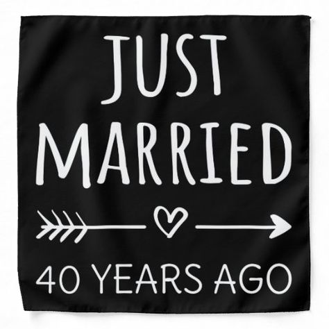 50 Years Married, Chest Congestion, 60 Years Ago, 50 Years Ago, Life Partners, Wedding Humor, Just Married, Wedding Anniversary Gifts, Bandanas