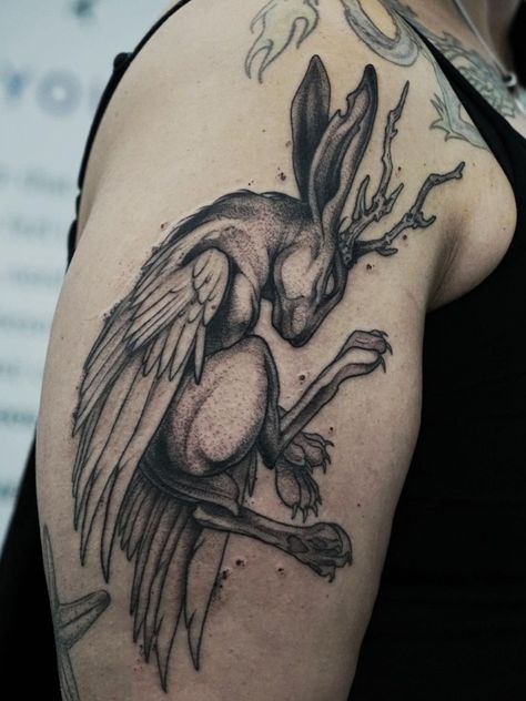 Goth Bunny, Bunny Tattoo, Goth Tattoo, Bunny Tattoos, Rabbit Tattoos, Gothic Tattoo, Horror Tattoo, Tattoo Project, Dark Tattoo