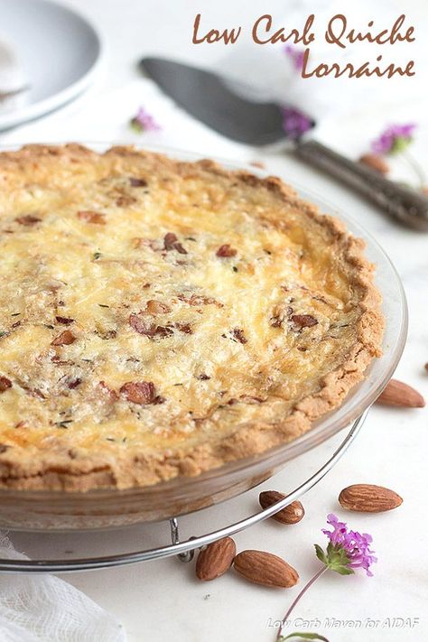 Keto Quiche Lorraine Recipe | All Day I Dream About Food Quiche Recipes Crustless, Low Carb Quiche, Keto Quiche, Quiche Lorraine Recipe, Recipe With Bacon, Thm Breakfast, Low Carb Maven, Keto Breakfasts, Dinner Keto