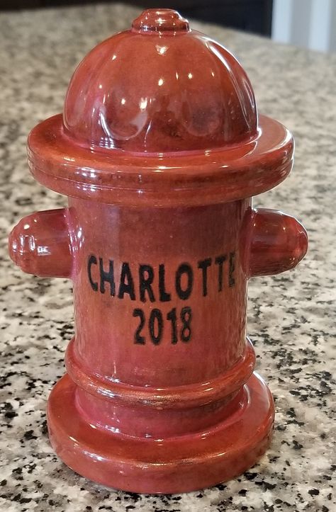 Ceramic fire hydrant. Graduation gift for my firefighter. Sculpture Art Clay, Pottery Crafts, Art Clay, Fire Hydrant, Beer Steins, Beer Mug, Ceramic Pottery, Firefighter, Graduation Gifts