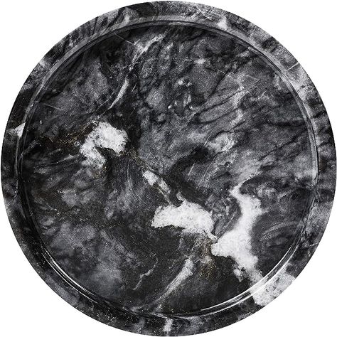 Amazon.com: Round Marble Stone Decorative Tray Diameter Table Serving 5.8 Inches Black : Home & Kitchen Makeup Tray, Kitchen Tray, Serving Tray Decor, Marble Tray, Bathroom Tray, Country Decor Rustic, Wood Bead Garland, Creative Co Op, Round Tray