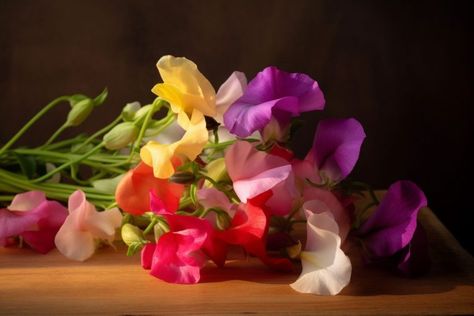 Sweet Pea Flower Meaning, Symbolism & Spiritual Significance - Foliage Friend - Learn About Different Types of Plants Sweet Pea Fairy, Sweet Pea Leaves, Purple Sweet Pea, Flower Fairies Sweet Pea, Sweet Pea Tendrils, Different Types Of Plants, Sweet Pea Flower, Sweet Pea Plant, Pea Plant