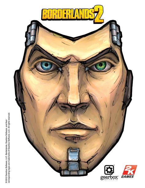 Handsome Jack mask Handsome Jack Cosplay, Borderlands Angel, Handsome Jack Borderlands, Borderlands Series, Borderlands Art, Tales From The Borderlands, Handsome Jack, Mythology Tattoos, Thumbnail Image