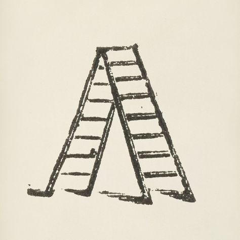 Ladder icon from L'ornement Polychrome (1888) by Albert Racinet (1825–1893). Digitally enhanced from our own original 1888 edition. | premium image by rawpixel.com Ladder Tattoo, Goat Icon, Traditional Tattoo Inspiration, Old Ladder, Vintage Ladder, Collage Elements, Sharpie Tattoos, Tattoo Photography, Vintage Icons