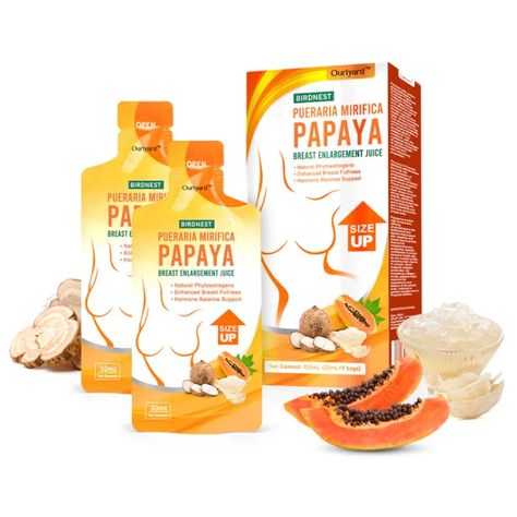 Ourlyard™ Birdnest Pueraria Mirifica Collagen Papaya Juice Papaya Skin Benefits, Papaya Enzyme Benefits Vitamins, Pueraria Mirifica, Benefits Of Eating Papaya, Health Benefits Of Papaya Seeds, Papaya Nutrition Facts, Papaya Juice, Girl Exercise, Reproductive Health