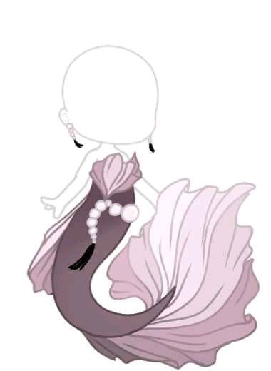 Mermaid Tail Art, Pearl Mermaid, Mermaid Drawings, Props Art, Characters Inspiration Drawing, Drawing Anime Clothes, Cute Kawaii Drawings, Chibi Drawings, Club Design