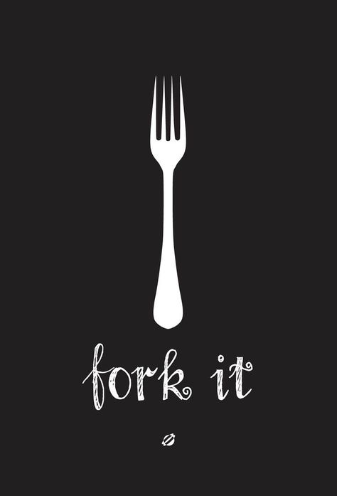 Fork It Kitchen Printables, Cooking Quotes, Chalkboard Art, Kitchen Signs, Silhouette Projects, Kitchen Art, Recipe Book, A Coffee, Silhouette Cameo