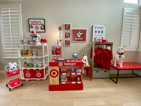 Pretend Playroom, Target Birthday, Starbucks Theme, Target Store, Barbie Miniatures, Imagination Station, Bear Christmas, Playroom Ideas, Staff Appreciation