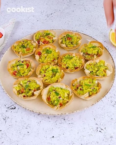 Super Simple Recipes, Best Appetizers Ever, Tortilla Cups, Best Appetizer, Cookist Wow, How To Make Tortillas, Healthy Appetizer, Finger Food Appetizers, Dessert Appetizers