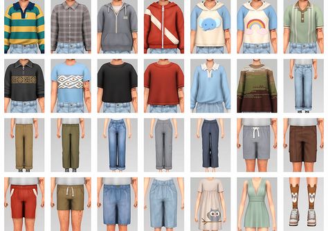 📑 Growing Together Add-Ons II · | AdrienPastel Sims 4 Add Ons, Sims 4 Men Clothing, Sims 4 Male Clothes, Sims 3 Cc Finds, Sims 4 Challenges, Sims Packs, Growing Together, Sims 4 Mm Cc, Sims 4 Cc Makeup