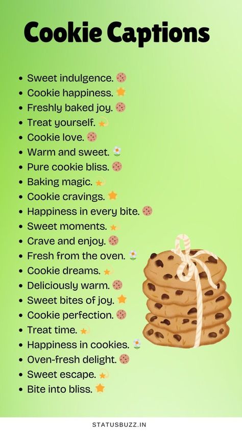 85+ Irresistible Cookie Caption Ideas - StatusBuzz Oreo Bites, Cookie Quotes, Seafood Diet, Caption Ideas, Cookie Time, Best Chocolate Chip Cookie, Captions For Instagram, Sweet Escape, Perfect Cookie