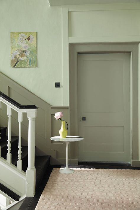 Best Sage Green Paint: The 6 Best Sage Green Paint Shades | Livingetc Sage Green Interior, Sage Aesthetic, Green Grey Paint, Green Vibe, Green Inspo, Sage Green Paint, Sage Green Aesthetic, Hallway Colours, Colour Aesthetic