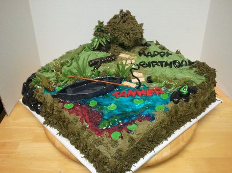 Photoset 46,699 of 194,128 Swamp Cake, Animal Themed Food, Picture Cake, Swamp People, Theme Pictures, Kids Cakes, 70th Birthday Parties, Childrens Birthday Cakes, Birthday Meme