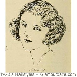 1920s-hairstyles---Girlish-Bob 1920's Hairstyles, Hairstyles 1920, Retro Updo, 1920s Hair, Classic Bob, Traditional Tattoo Flash, Short Bob Haircuts, Vintage Tattoo, Bob Haircuts