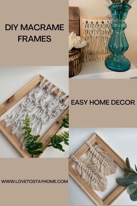 Macrame Picture Hanger Pattern, Diy Macrame Picture Hanger, Macrame Frame Diy, Macrame In A Frame, Macrame In Frame Diy, Macrame Picture Frame Wall Hangings, Framed Macrame, Macrame Frame, Money 2023