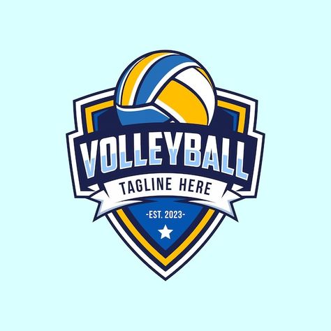 Volleyball Ball Logo, Logo Volleyball, Emblem Logo Design, Volleyball Logo, About Volleyball, Football Badge, Ball Logo, Logo Football, Warrior Logo