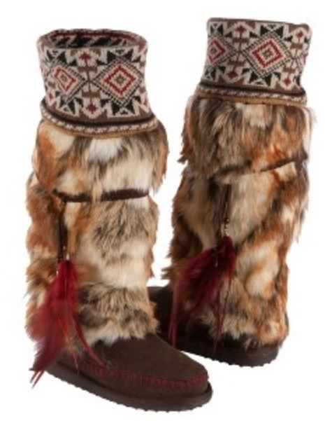 LOVE these  Muk Luks ! Muk Luks Boots, Boho Boots, Faux Fur Boots, Fur Boots, Tall Women, Winter Shoes, Knit Cuff, Playing Dress Up, Brown Boots