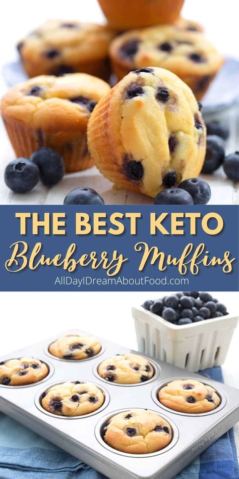 Blueberry Keto Recipes, Low Carb Blueberry Muffins, Almond Flour Blueberry Muffins, Keto Blueberry Muffins, Muffins Blueberry, Blueberry Muffins Recipe, Keto Blueberry, Healthy Blueberry Muffins, Low Carb Low Fat Recipes