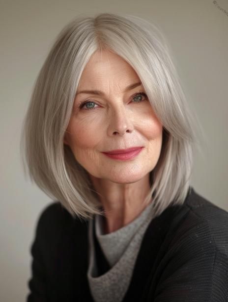 Best Bob Haircuts for Older Women 2024: Timeless Styles for a Chic Look Chubby Face Haircuts, Best Bobs, Best Bob Haircuts, Low Maintenance Haircut, Summer Haircuts, Sleek Bob, Haircut For Older Women, Stylish Haircuts, Types Of Curls