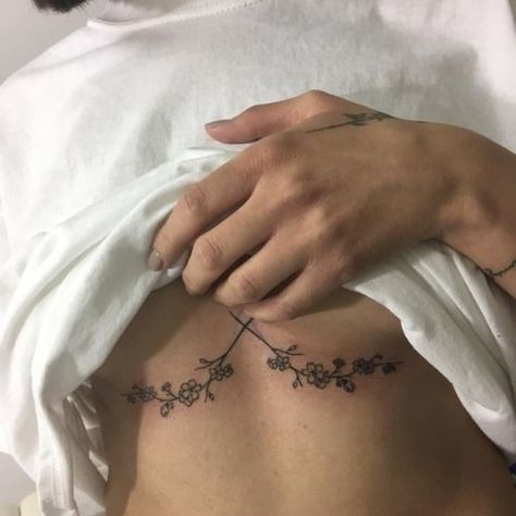 Underboob Tattoo Designs, Basic Tattoos, Bauch Tattoos, Inspiration Tattoos, Gladioli, Discreet Tattoos, Dainty Tattoos, Aesthetic Tattoo, 문신 디자인