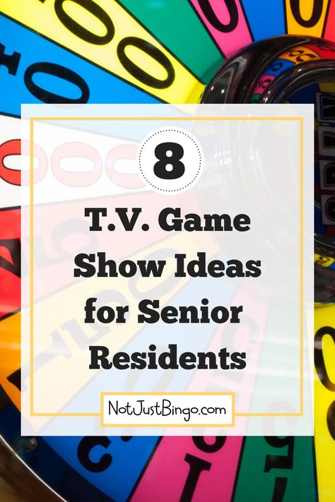 Are your nursing home or assisted living residents skipping your in-house activities to watch The Price Is Right, Wheel of Fortune, or Jeopardy? If so, then learn how to play these television game shows in your nursing home by clicking through to read how to add these games to your senior activity calendar! #nursinghometvgameshows #assistedlivingtvgameshows Game Show Ideas, Senior Citizen Activities Games, Senior Care Activities, Games For Senior Citizens, Senior Center Activities, Assisted Living Activities, Senior Citizen Activities, Memory Care Activities, Senior Living Activities