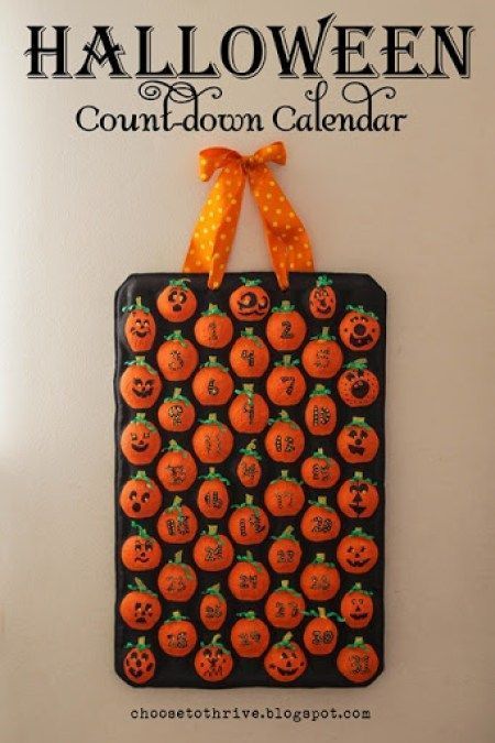 How to make a cute pumpkin countdown calendar for Halloween – Recycled Crafts Halloween Calendar, Halloween Advent Calendar, Halloween Countdown Calendar, Halloween Tutorial, Halloween Countdown, Countdown Calendar, Halloween Snacks, Recycled Crafts, Cute Pumpkin