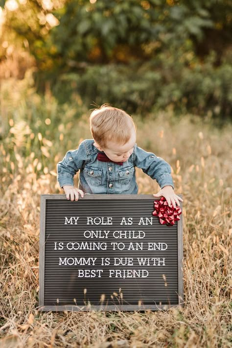 Second Born Announcement, September Pregnancy Announcement Baby 2, Fall Big Brother Announcement, Fall Baby Announcement Sibling, Pregnancy Announcement Ideas With Kids, Pregnancy Announcement Photoshoot Second, Big Sibling Announcement, Second Baby Announcing Ideas, Pregnancy Announcement Number 2