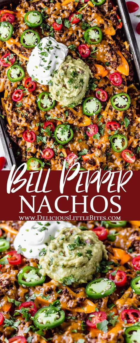 Is Hummus Keto Friendly, Keto Nachos Bell Pepper, Keto Friendly Potluck Recipes, Bell Pepper Nachos, Pepper Nachos, Keto Nachos, Mexican Nachos, Healthy Nachos, The Boiled Egg Diet