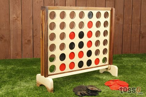 Would do this but leave room for a small beam to slide out and let the pieces drop. -L Giant Connect Four, Outside Games, Connect Four, 4 In A Row, Connect 4, Giant Games, Outdoor Game, Large Backyard, Yard Games