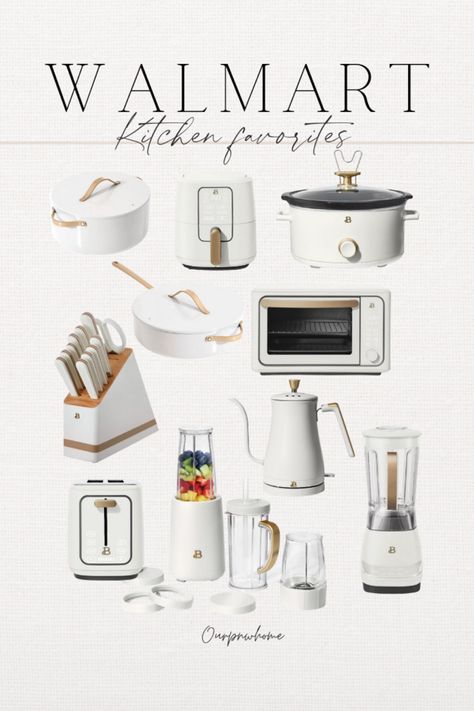 Matching Kitchen Appliances, Bordeaux Kitchen, Kitchen Appliances Layout, White Toaster, White Kettle, Air Fryer Toaster Oven, White Kitchen Appliances, Black Appliances Kitchen, Modern Kitchen Appliances