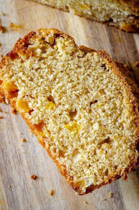 Southern Peach Bread?utm_source=12tomatoes Peach Loaf, Peach Bread Recipe, Nut Breads, Peach Bread, Biscuit Bread, 12 Tomatoes, Peach Recipe, Baking Bread, Bread Machine Recipes