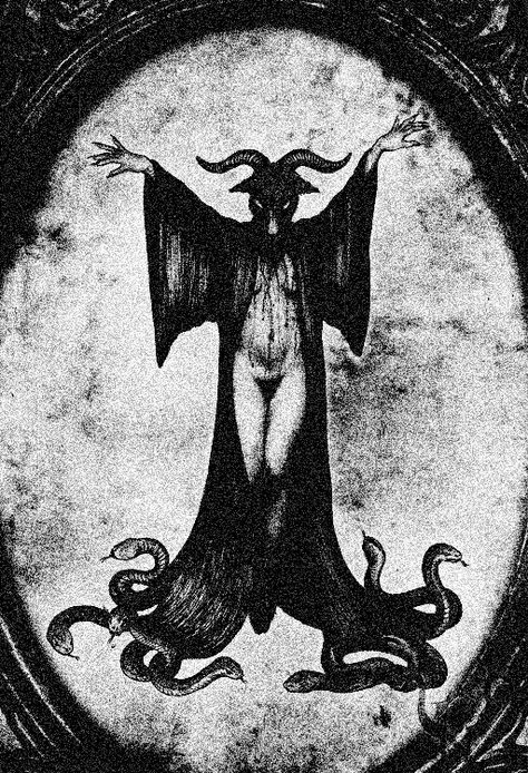 Demonic Witch, Baphomet Tattoo, Bentuk Alis, Arte Peculiar, Occult Art, Demon Art, Dark Art Illustrations, Arte Inspo, Beautiful Dark Art