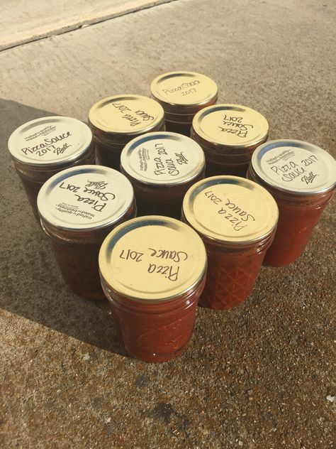 At the end of the summer, I entered some of my canned goods in a local county fair.  One of the items I entered was pizza sauce that we made last fall.  This pizza sauce recipe came home with a blue ribbon! This sauce takes a while to cook down, as it needs to be thicker than the spaghetti sauce…Continue Reading→ Thick Pizza Sauce For Canning, Small Batch Pizza Sauce Canning, Pizza Sauce To Can, Pizza Sauce For Canning, Vegan Canning, Dehydrating Meals, Canned Pizza Sauce, Canning Pizza Sauce, Tomatoes Sauce