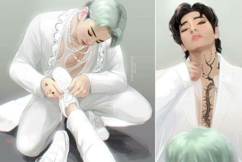 Kookv Fanart 19+, Bts Vkook Fanart 21, 19 Days Anime, Taekook Fanart, Code Polarr, Yoonmin Fanart, Fanart Bts, Jungkook Taehyung, Jungkook Songs