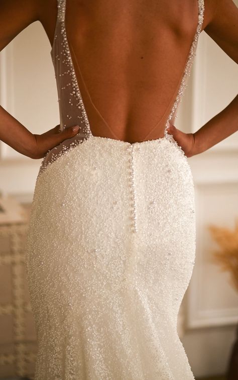 Dazzling Sexy Beaded Column Wedding Dress with Shoulder Straps Strappy Wedding Dress, Martina Liana Wedding Dress, Bridal Appointment, Column Wedding Dress, Bridal Bachelorette Party, Martina Liana, Bridal Elegance, Dream Wedding Ideas Dresses, Cute Wedding Ideas