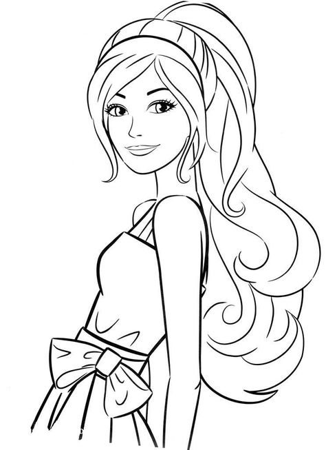 Barbie Drawings, Barbie Drawing, Disney Drawings Sketches, Disney Princess Coloring Pages, Barbie Coloring, Barbie Coloring Pages, Mermaid Coloring Pages, Princess Coloring Pages, Princess Coloring