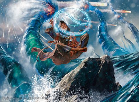 Gallery — Chris Rallis Fantasy Art Waterbending Art, Elemental Abilities, Magic Fantasy Art, Magic The Gathering Artwork, Water Magic, Personaje Fantasy, Arte Steampunk, Mtg Art, Gato Anime