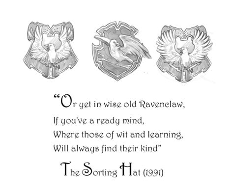 hogwartshouse-quotes: “Or yet in wise old Ravenclaw, if you’ve a ready mind, where those of wit and learning, will always find their kind -The Sorting Hat (1991) More Quotes  | Ravenclaw Pride Ask | Submit Quote ” Clever Quotes Funny, Ravenclaw Pride, Memory Words, Sorting Hat, Clever Quotes, Because I Love You, More Words, Wonderful Words, Word Of God