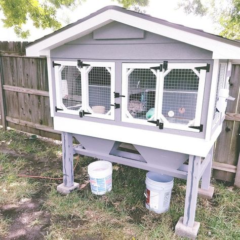 Rabbit Hutch my daughter and I built. #rabbithutch #hutch #rabbit Rabbit Dog Cage Ideas, Rabbit House Outdoor, Diy Rabbit Hutch Outdoor, Home Made Rabbit Hutch, Rabbit Hutch, Rabbit Hutch Outdoor, Free Rabbit Hutch Plans, Playhouse Rabbit Hutch, Large Rabbit Hutch Outdoor