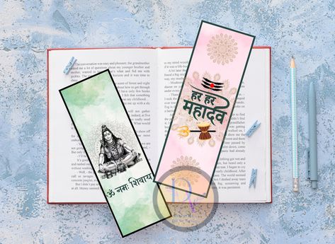 Persona 2, Bookmark Collection, Reading Routine, Sacred Text, Spirituality Books, Set Of, Lord Shiva, Cardstock Paper, Meaningful Gifts