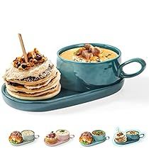 Soup Bowls Ceramic Design, Soup Mugs With Handles, Soup Bowls Ceramic, Pottery Idea, Bread Dipping, Creative Breakfast, Dipping Bowls, Soup Bowls With Handles, Plates And Bowls Set